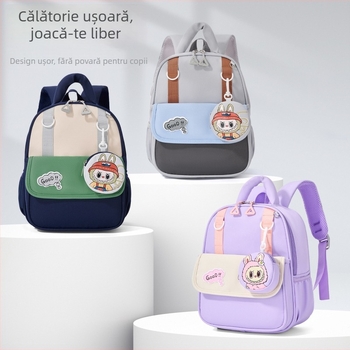 Rucsac pentru grădiniță, imprimare desen animat, unisex, nylon, respirabil, curele cu pernă de aer, 3–6 ani