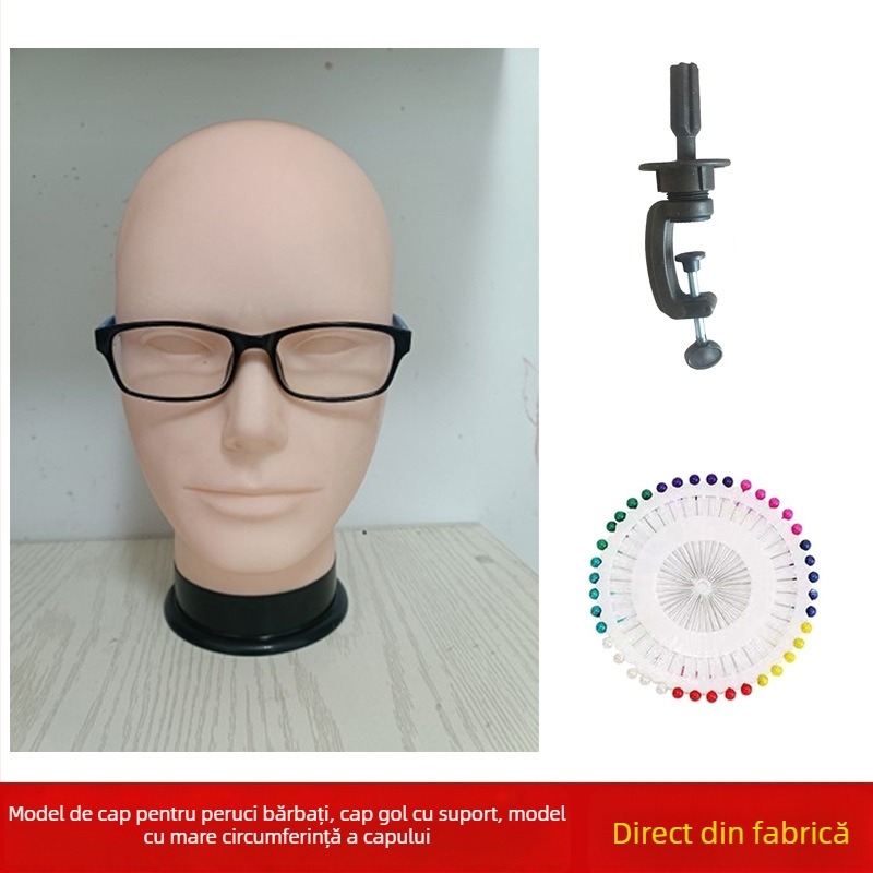 Model de cap pentru perucă cosplay cu suport, model RBE-GT09; material păr: K silk / p silk; stil perucă: anime cosplay; lungime perucă: medie până la lungă; circumferința mare a capului