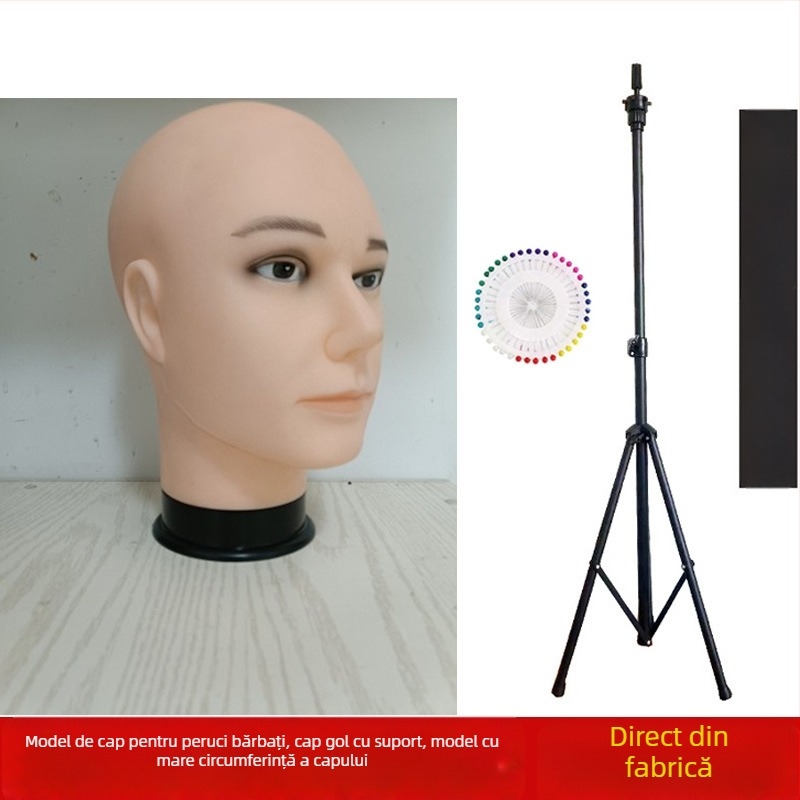 Model de cap pentru perucă cosplay cu suport, model RBE-GT09; material păr: K silk / p silk; stil perucă: anime cosplay; lungime perucă: medie până la lungă; circumferința mare a capului