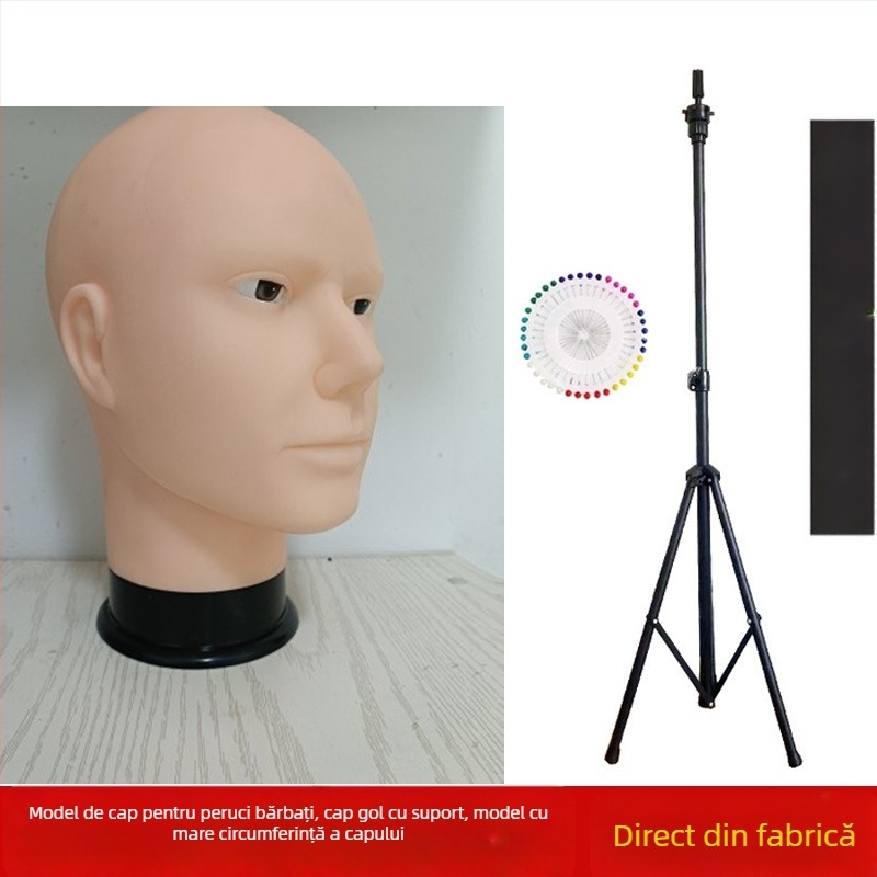 Model de cap pentru perucă cosplay cu suport, model RBE-GT09; material păr: K silk / p silk; stil perucă: anime cosplay; lungime perucă: medie până la lungă; circumferința mare a capului