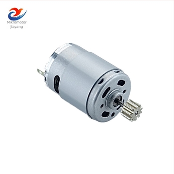 Jiayang motor cu perii R385 – motor cu dinți DC miniatural, RoHS, tensiune sub 36V