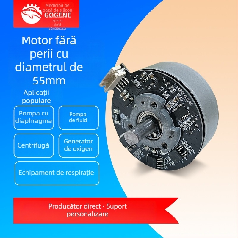Motor DC fără perii 5520 cu rotor exterior, zgomot redus, senzor Hall, micro motor