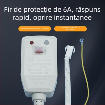 Priză de protecție anti-scurgeri 6A pentru boilere de apă, capace inteligente pentru toalete și robinete electrice de apă caldă, priză impermeabilă certificată 3C (220–240V)