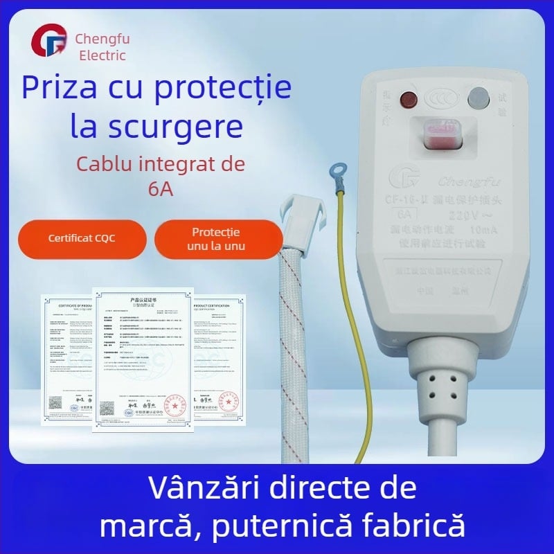 Cablu de alimentare cu priză 6A pentru încălzitor de apă și șezut de toaletă inteligent, 220-240V, certificat 3C
