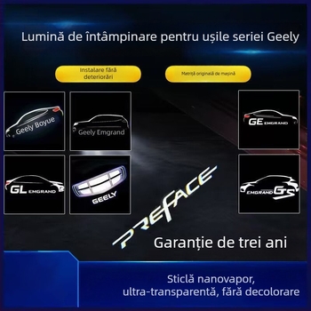 Lampa de întâmpinare pentru ușa mașinii Xingrui, iluminare ambientală interioară, LED 12V 14.4W, model Xingrui