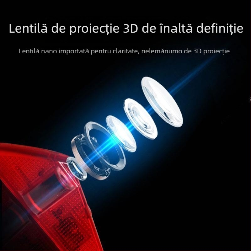 Lampa de întâmpinare pentru ușa mașinii Xingrui, iluminare ambientală interioară, LED 12V 14.4W, model Xingrui