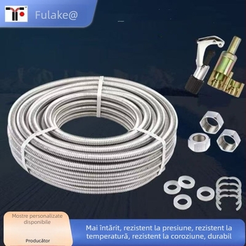 Fulix furtun metalic ondulat din oțel inoxidabil 304, rezistent la explozie, pentru boiler – conducte de alimentare/returnare apă caldă și rece DN8-DN4000