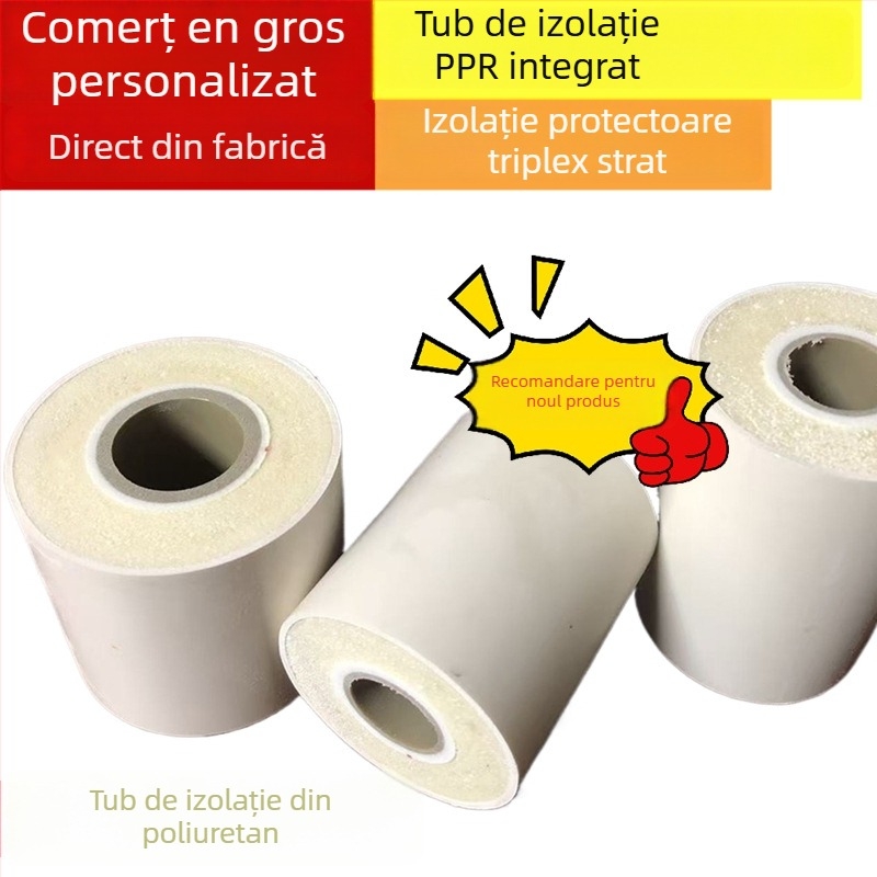 Țeavă izolatoare PPR Jinqiao, izolație integrată din spumă poliuretanică, design cu trei straturi îngroșate