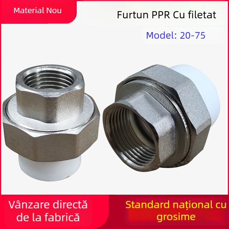 Cuplă PPR cu filet interior din cupru, model 20-63, brand ZH, pentru instalații inginerești și amenajări interioare