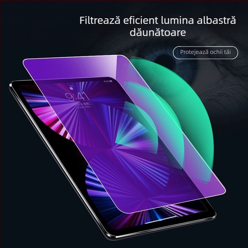 Protecție ecran din sticla temperată pentru iPad mini 6, iPad Air 5 și iPad 4; prelucrată cu precizie, compatibilă cu tableta Apple