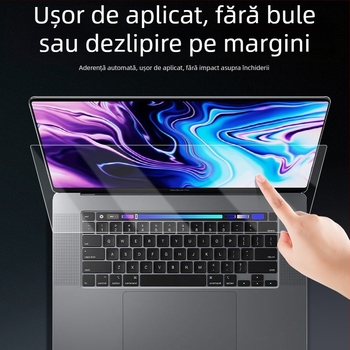Protecție ecran temperată pentru Apple MacBook Air M2, 13 inch, anti-lumină albastră