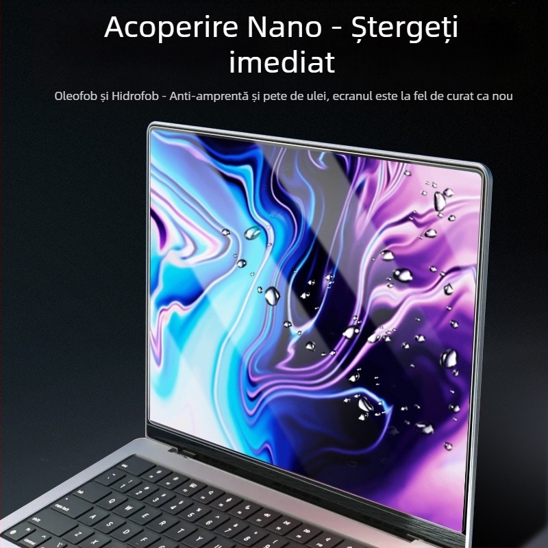 Protecție ecran temperată pentru Apple MacBook Air M2, 13 inch, anti-lumină albastră