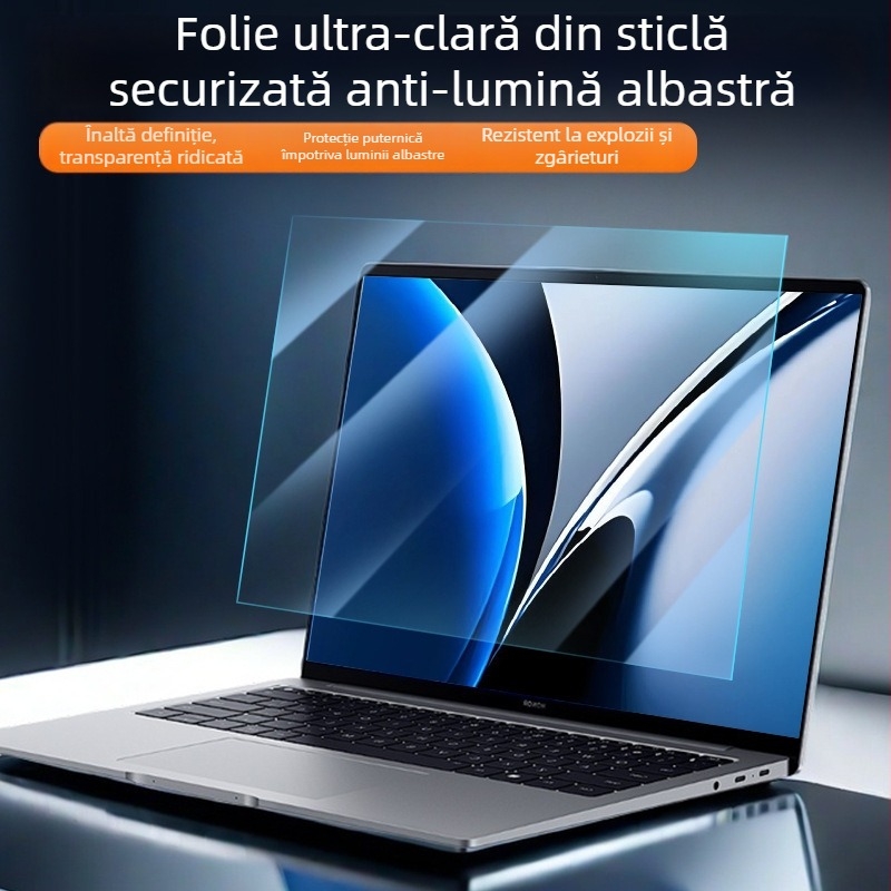 Protecție ecran temperată pentru Apple MacBook Air M2, 13 inch, anti-lumină albastră