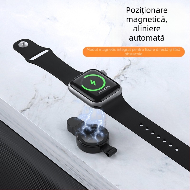 Încărcător Apple Watch fără fir XJCX – compatibil cu Series 8, 7, 6, SE și 5