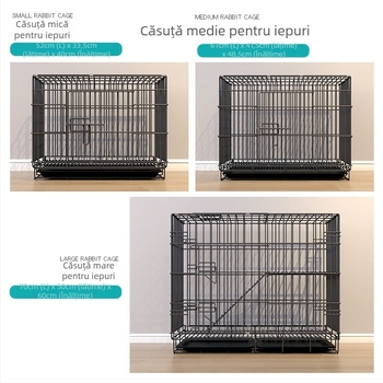 Cușcă pentru iepuri – structură din sârmă, cușcă pentru animale de companie, fără import