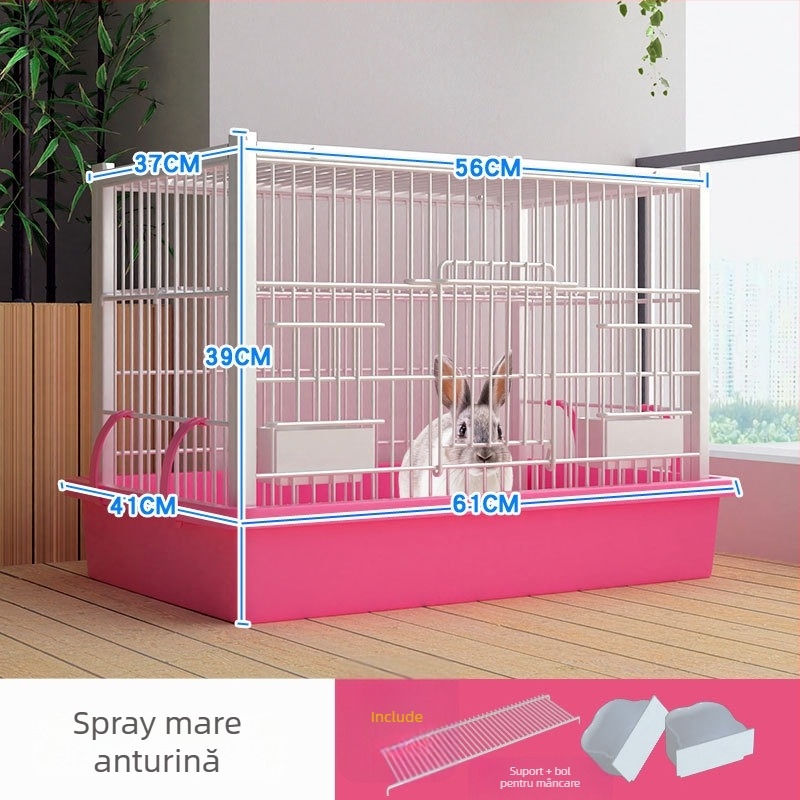 Cușcă pentru iepuri – structură din sârmă, cușcă pentru animale de companie, fără import