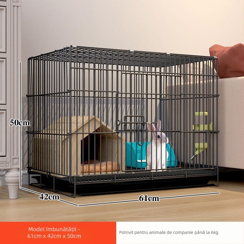 Cușcă pentru iepuri – structură din sârmă, cușcă pentru animale de companie, fără import