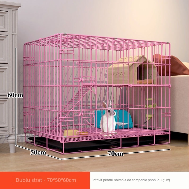 Cușcă pentru iepuri – structură din sârmă, cușcă pentru animale de companie, fără import