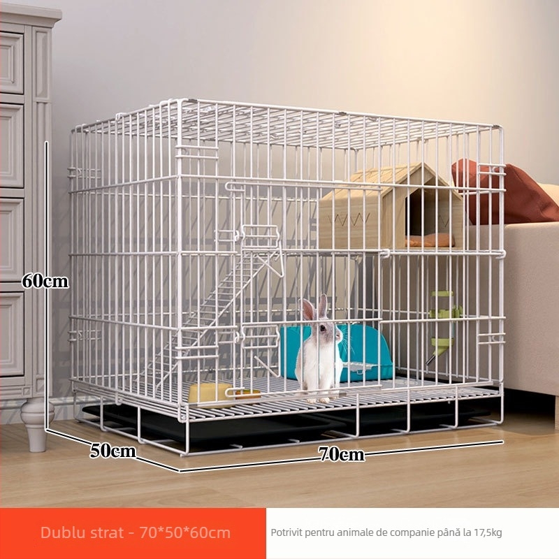 Cușcă pentru iepuri – structură din sârmă, cușcă pentru animale de companie, fără import