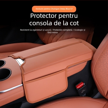Protecție pentru cutia de la cotieră a mașinii Changan S07/S7, compatibil SL03, actualizare interioară, pernă îngroșată și geantă de depozitare