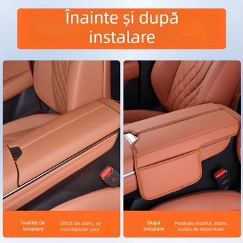 Protecție pentru cutia de la cotieră a mașinii Changan S07/S7, compatibil SL03, actualizare interioară, pernă îngroșată și geantă de depozitare