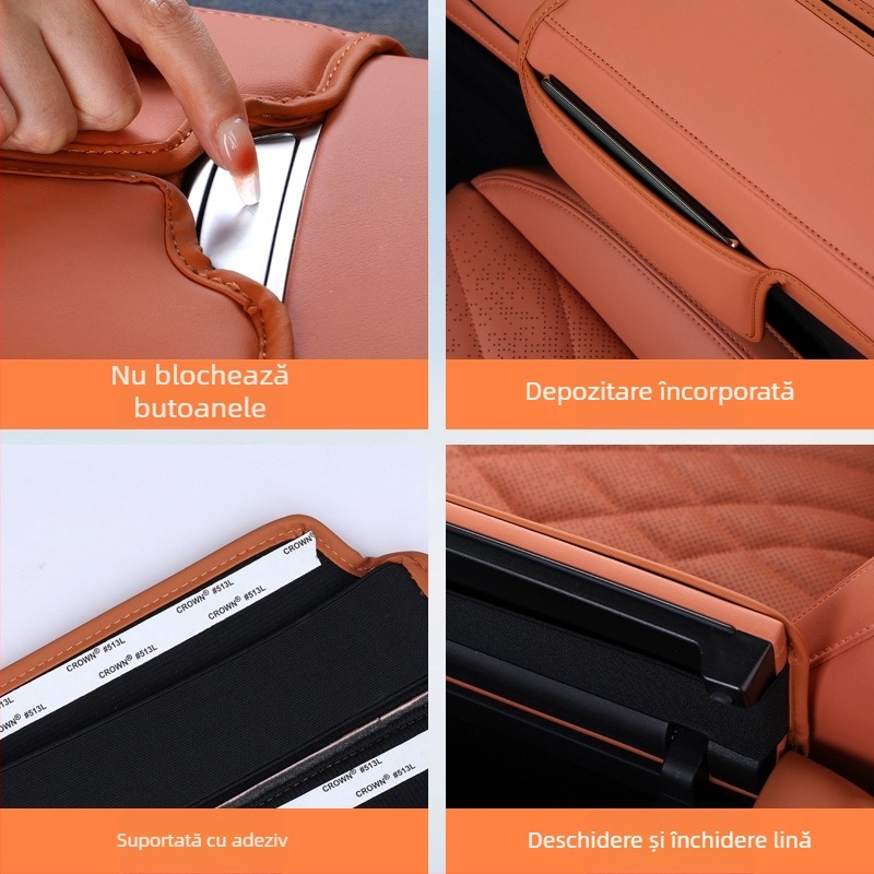 Protecție pentru cutia de la cotieră a mașinii Changan S07/S7, compatibil SL03, actualizare interioară, pernă îngroșată și geantă de depozitare