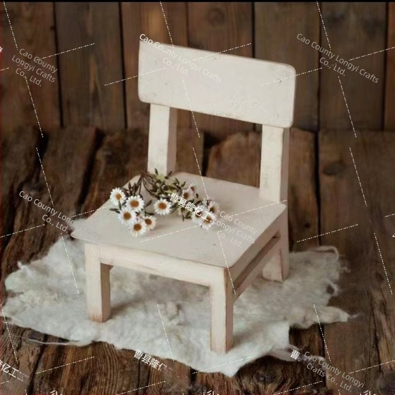 Accesorii foto - Scaun din lemn cu design detașabil pentru fotografierea produselor, 2 kg