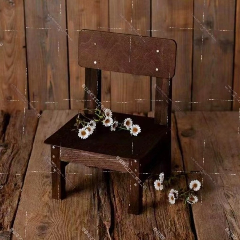 Accesorii foto - Scaun din lemn cu design detașabil pentru fotografierea produselor, 2 kg