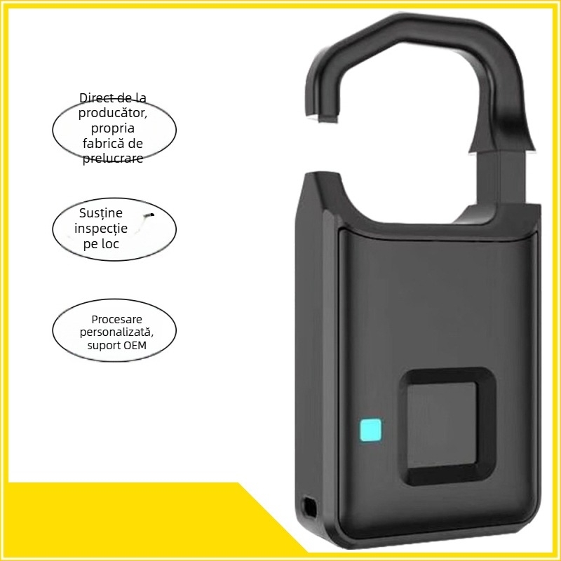P4 lacăt cu amprentă — încuietoare biometrică electronică, anti-furt, impermeabil