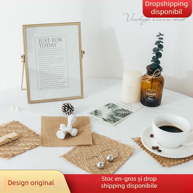 Ornamente pentru fotografierea produselor — Burlap material, Brand Light, Shadow and Stars