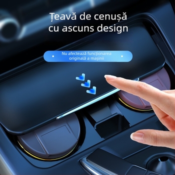 Cenușar auto ceramic cu capac | Model 028, producție biomimetică, utilizare duală pentru casă și mașină — Zhenshangle