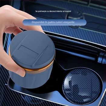 Cenușar auto ceramic cu capac | Model 028, producție biomimetică, utilizare duală pentru casă și mașină — Zhenshangle