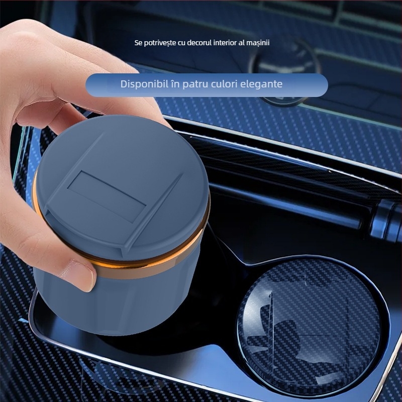 Cenușar auto ceramic cu capac | Model 028, producție biomimetică, utilizare duală pentru casă și mașină — Zhenshangle