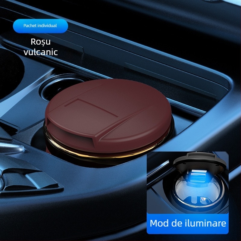 Cenușar auto ceramic cu capac | Model 028, producție biomimetică, utilizare duală pentru casă și mașină — Zhenshangle