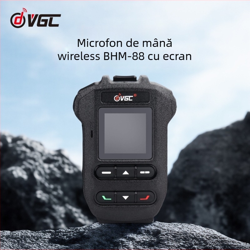 Microfon de mână Bluetooth fără fir cu ecran pentru VR-N7600/N7500/N76/N75 — interval de 3-5 km, fără baterie necesară, protecție anti-cădere.