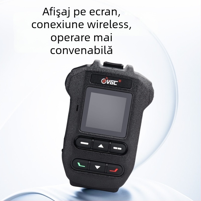 Microfon de mână Bluetooth fără fir cu ecran pentru VR-N7600/N7500/N76/N75 — interval de 3-5 km, fără baterie necesară, protecție anti-cădere.