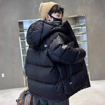 Palton de iarnă pentru copii, umplutură din bumbac sintetic, țesătură exterioră și căptușeală din poliester, cu glugă, pentru 3–8 ani, stil relaxat, iarnă 2025