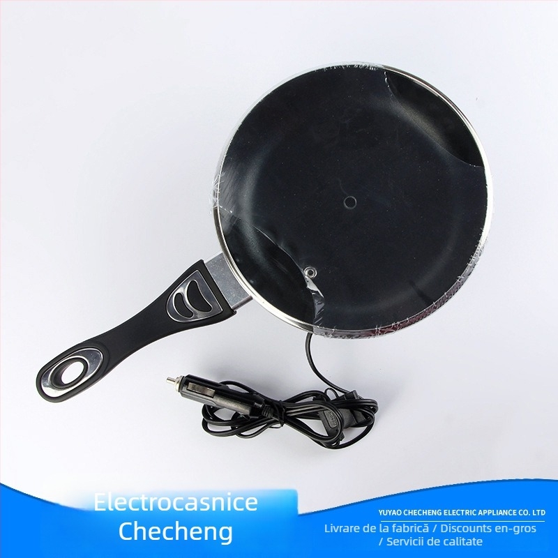 Wok electric pentru mașină CC415, corp din aluminiu, 12V/24V 150W/250W, portabil
