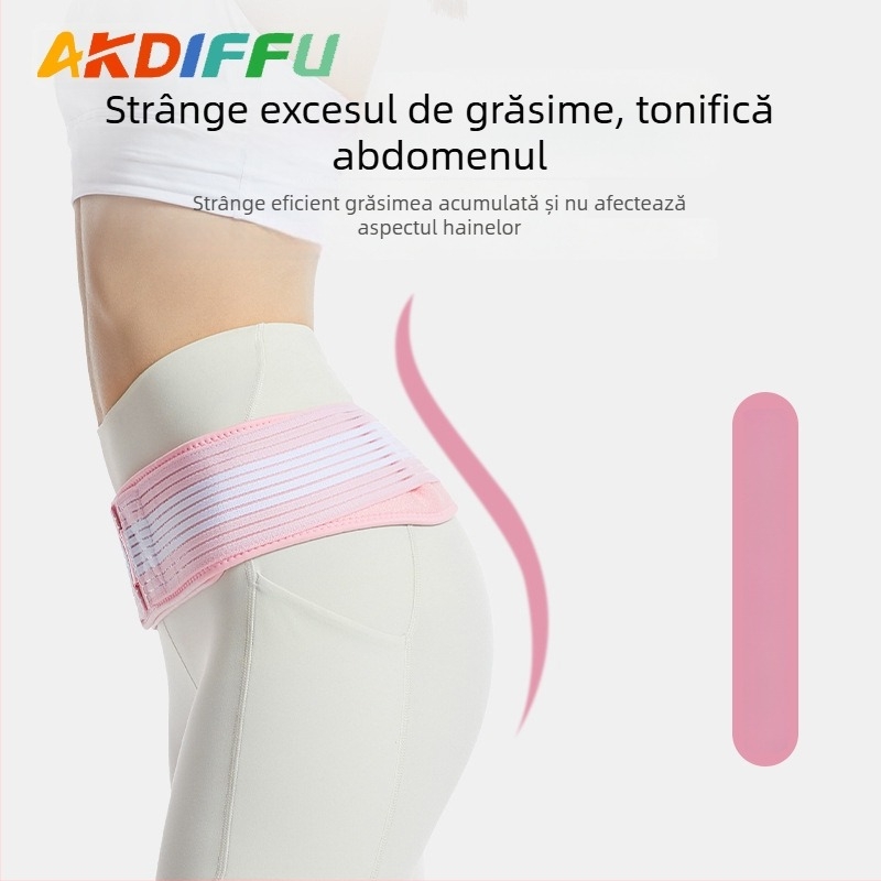 Bandă pelvină postnatală din cauciuc pentru adulți, susținere talie, fitness și alergare