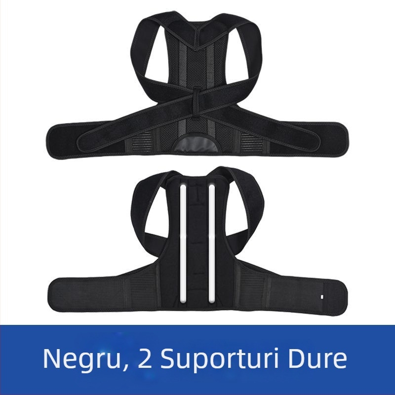 Purtare pentru corectarea posturii pentru adulți, fibre de poliester, BBBD07, curea reglabilă de umăr, potrivită pentru baschet
