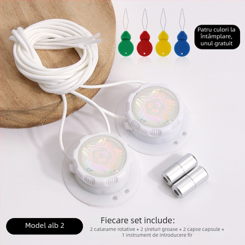 Pantofi sport de alergare cu buton rotativ, sistemă fără legare; șireturi rotunde, grosime 0,15 cm, lungime 100 cm, model Xd351