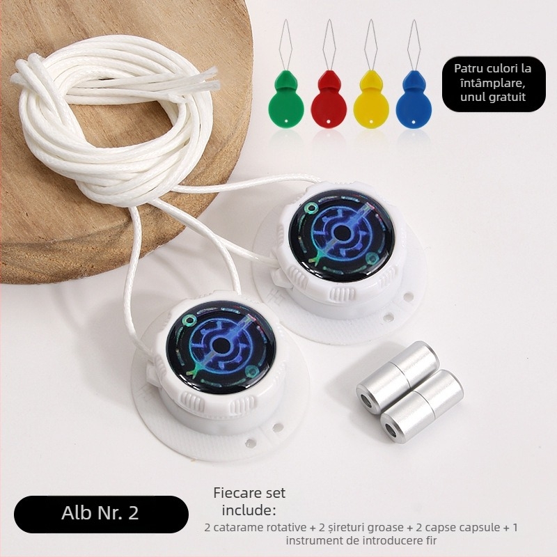 Pantofi sport de alergare cu buton rotativ, sistemă fără legare; șireturi rotunde, grosime 0,15 cm, lungime 100 cm, model Xd351