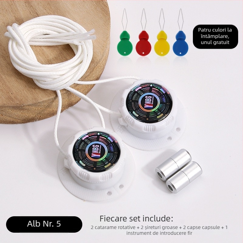 Pantofi sport de alergare cu buton rotativ, sistemă fără legare; șireturi rotunde, grosime 0,15 cm, lungime 100 cm, model Xd351