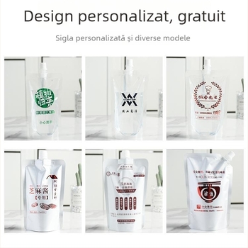 Pungă de băuturi de unică folosință cu duză cu gură înclinată pentru ceai cu lapte, lapte de soia și jeleu — producție zilnică 500.000; marcă Cantonese