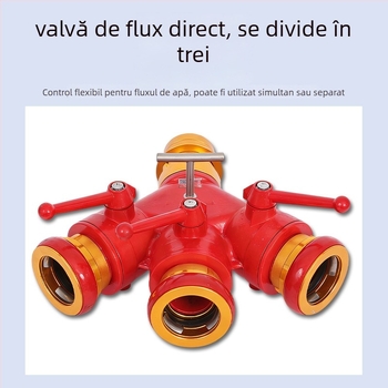 Hidrant de incendiu, O intrare – Trei ieșiri, Presiune înaltă, Ușor, Aliaj aluminiu-magnéziu, Model FIII80/65