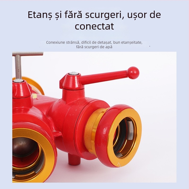 Hidrant de incendiu, O intrare – Trei ieșiri, Presiune înaltă, Ușor, Aliaj aluminiu-magnéziu, Model FIII80/65