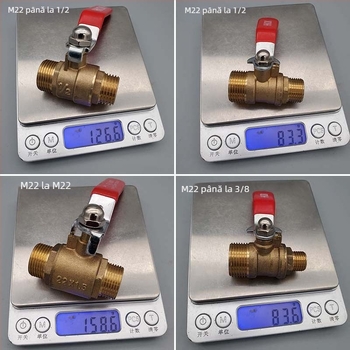 Supapă balon agricolă cu întrerupător, filete M22/M14, Haikuo HKOK