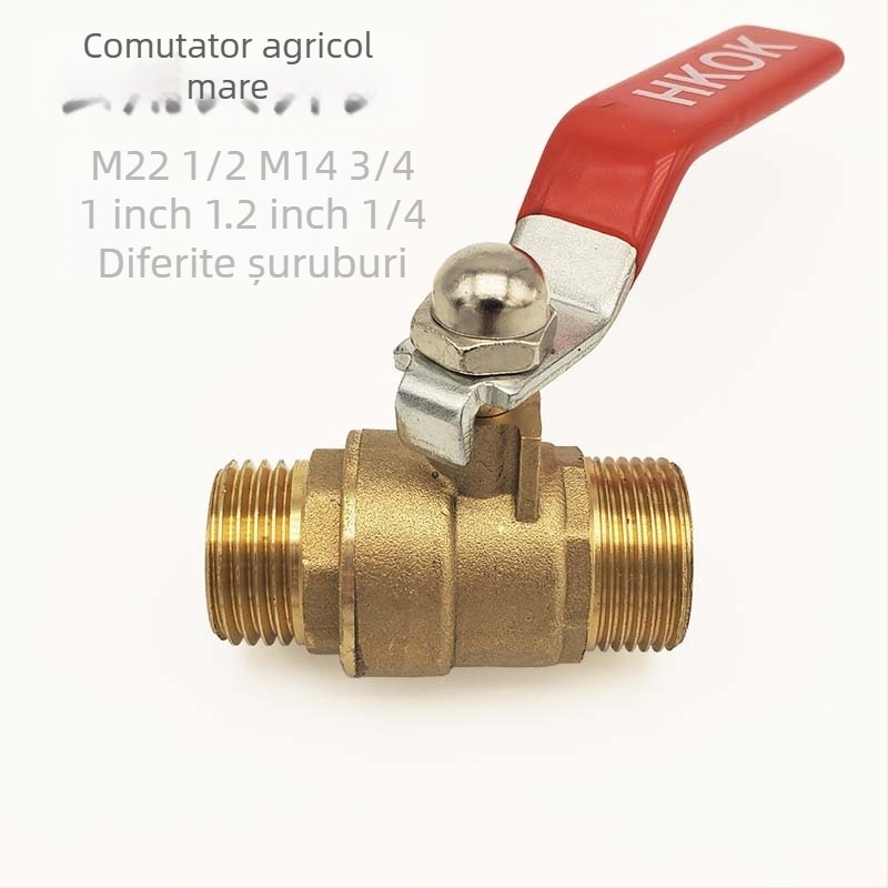 Supapă balon agricolă cu întrerupător, filete M22/M14, Haikuo HKOK