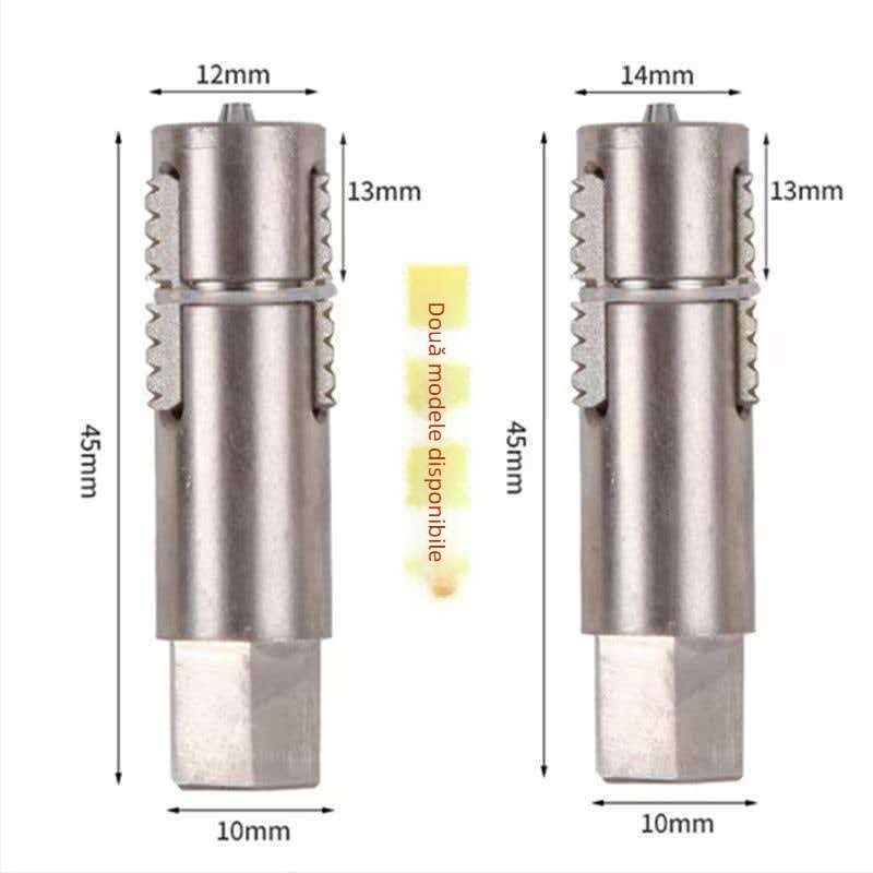 Instrument pentru extragerea filetelor și tăiere pentru robinet unghiular în instalațiile de apă casnice