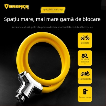 Lacăt pentru bicicletă EROADE — Portabil, Anti-furt, Unisex, Personalizare Disponibilă, Material: Altul